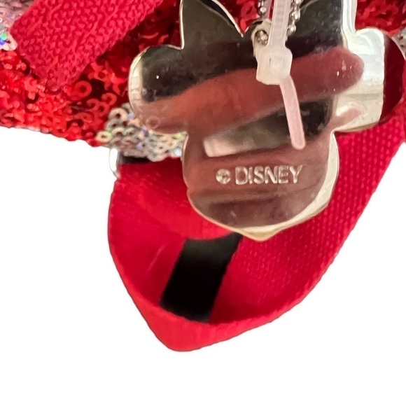 Disney Minnie Mouse Red and Holographic Sequined Mini Backpack - Picture 6 of 9